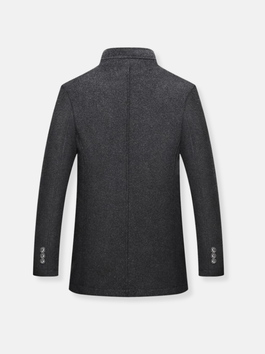 William - Wool trench coat for men