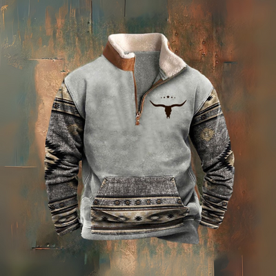 Yellowstone Rodeo — Sherpa Half-Zip Jacket