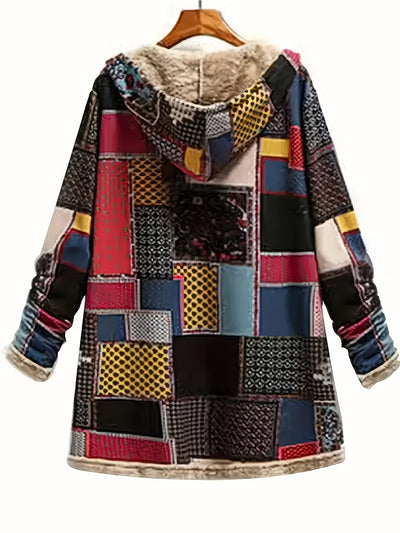 Arwen – PLUSH PRINTED HOODED JACKET