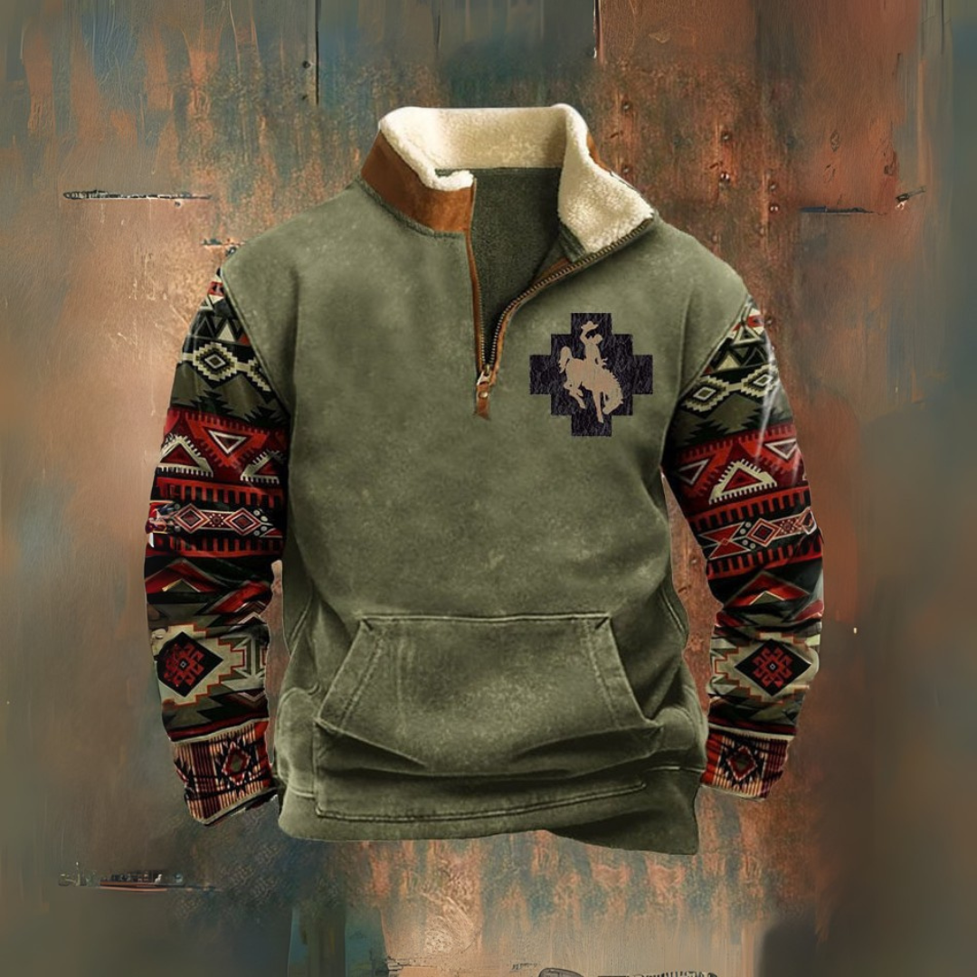 Yellowstone Rodeo — Sherpa Half-Zip Jacket