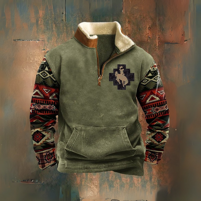 Yellowstone Rodeo — Sherpa Half-Zip Jacket