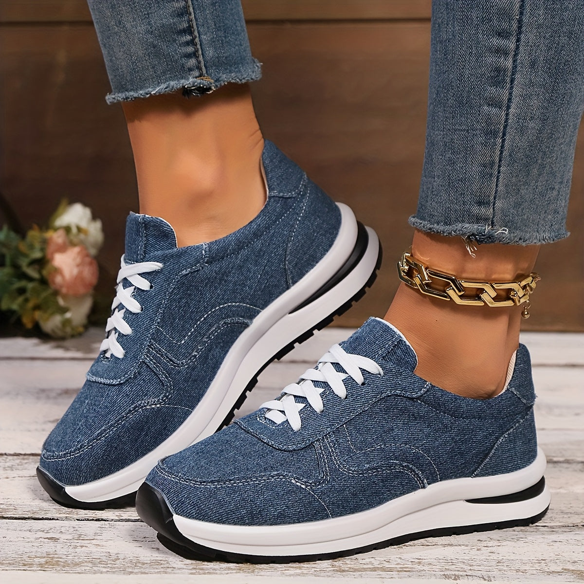 Lizzy - Orthopedic Denim Sneakers