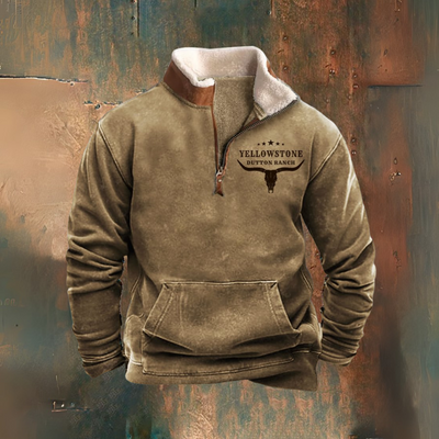 Yellowstone Rodeo — Sherpa Half-Zip Jacket