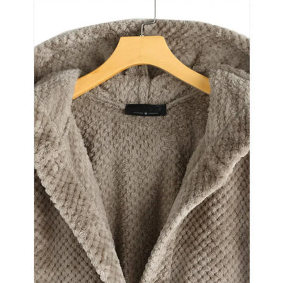 Anna - Hooded Ribbed Coat
