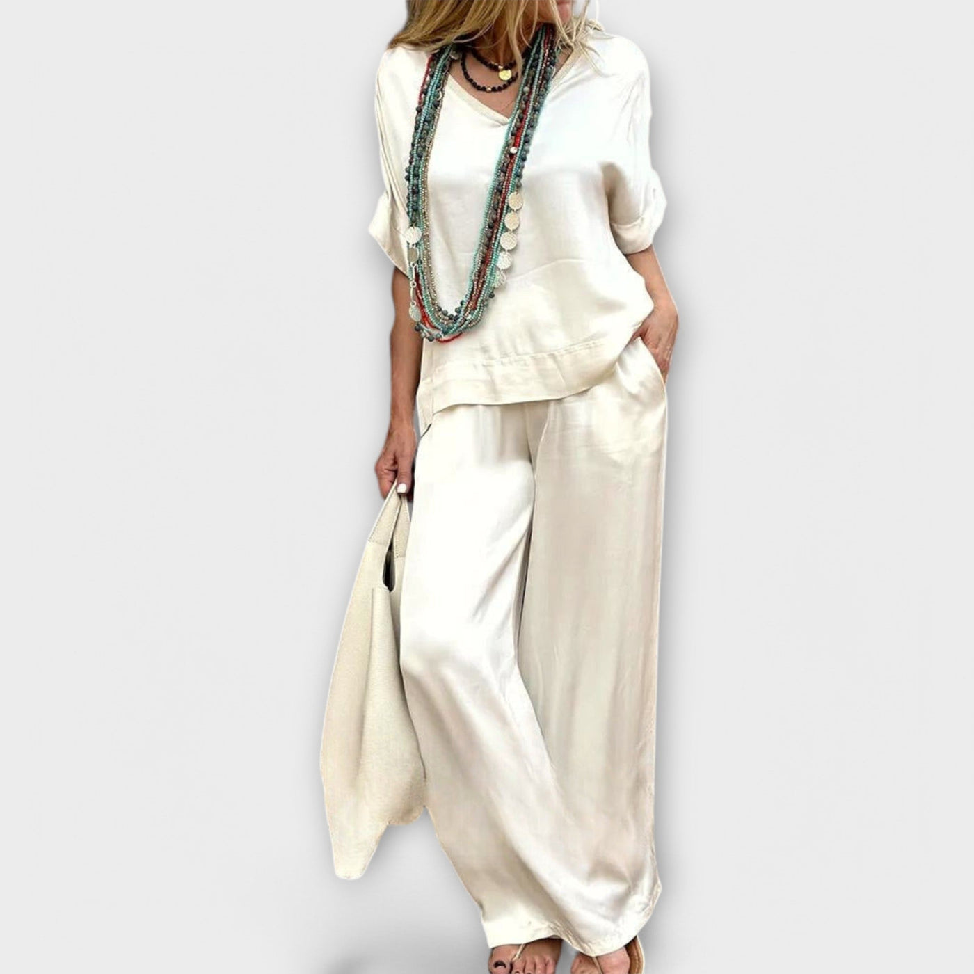 Leslie - Complete Blouse and Pants Hazel Elysian Elegance