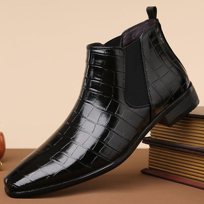 Matthew - Crocodile Luxe Chelsea Boots