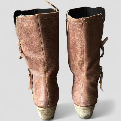 Lisette - Women's Winter Cowgirl Boots with Warm Lining and Heel