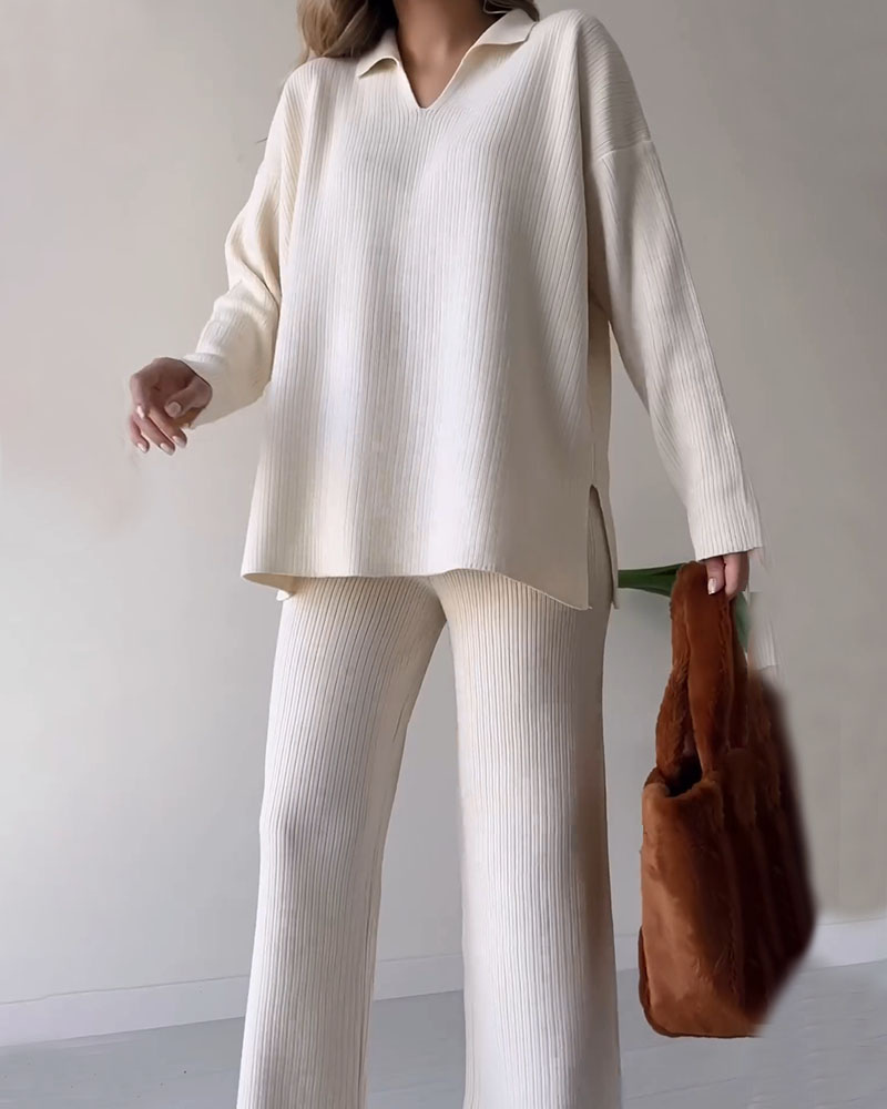 CORIA - Casual two-piece knitwear set