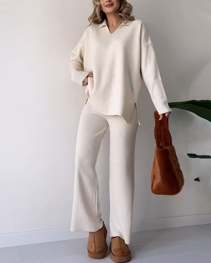 CORIA - Casual two-piece knitwear set