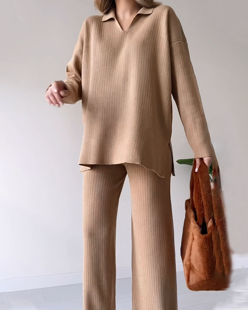 CORIA - Casual two-piece knitwear set