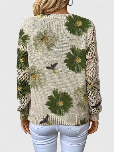 Sadie - ELEGANT SWEATER WITH FLORAL PATTERN