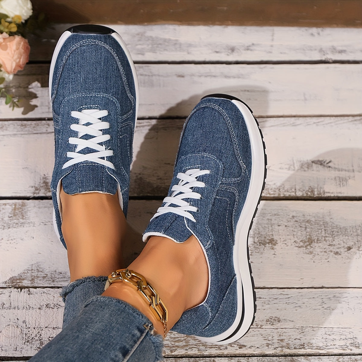 Lizzy - Orthopedic Denim Sneakers