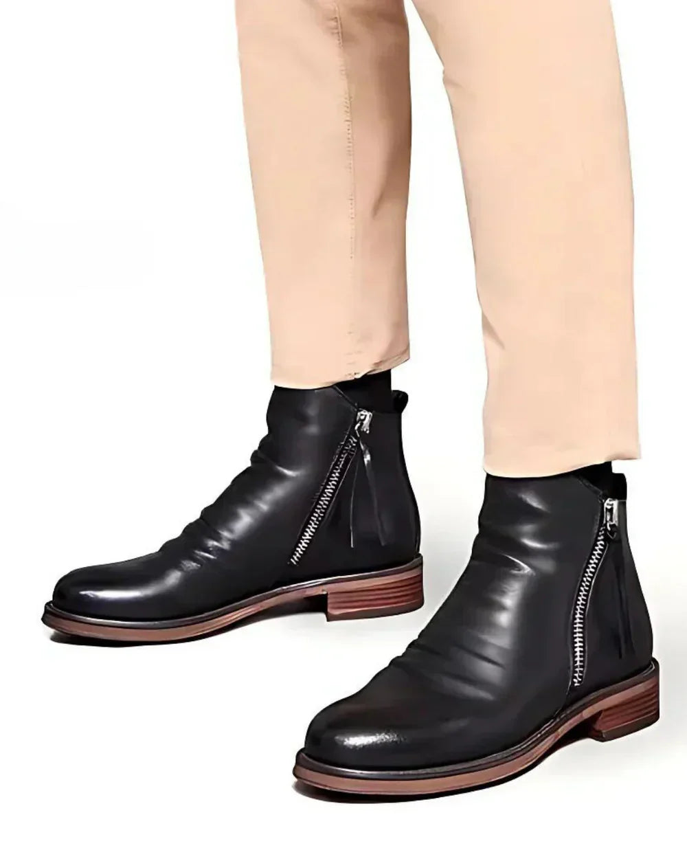 Leonardo - Side Zip Ankle Boots