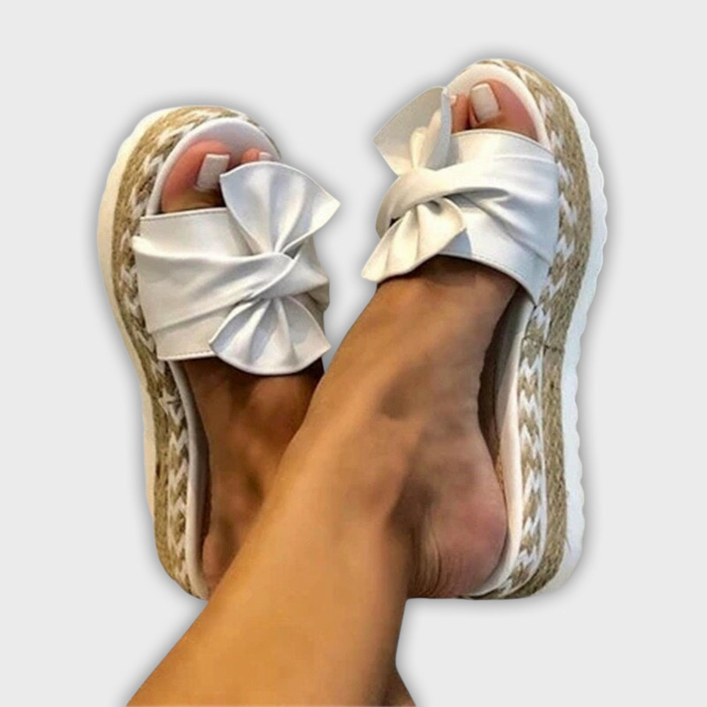 Solegenius - Bow-Embellished Orthopedic Sandals