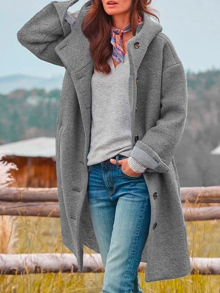 Jacinthe™ - ELEGANT LONG SLEEVE COAT WITH BUTTONS