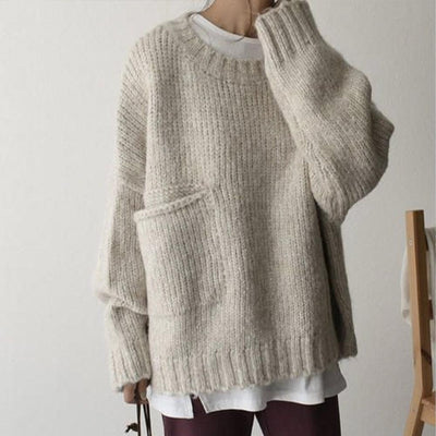 Callie - OVERSIZED SWEATER WITH FRONT POCKET