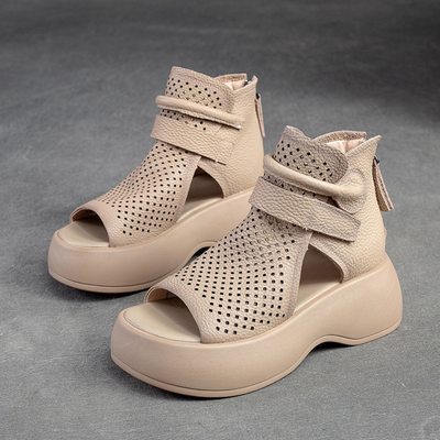 Federica - Timeless leather orthopedic sandals
