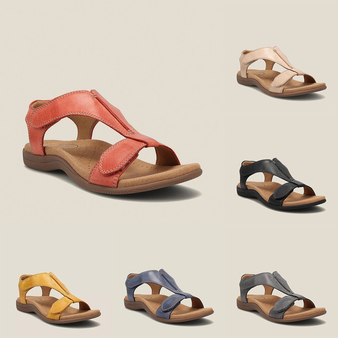 Giulia - Casual leather orthopedic sandals