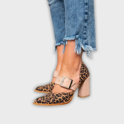 Avano - Leopard Print High Heel Sandals