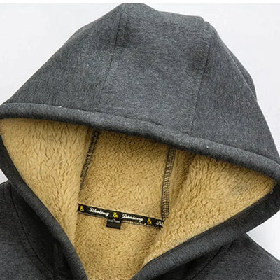 Gilben - Men's winter jacket with hood and fleece lining