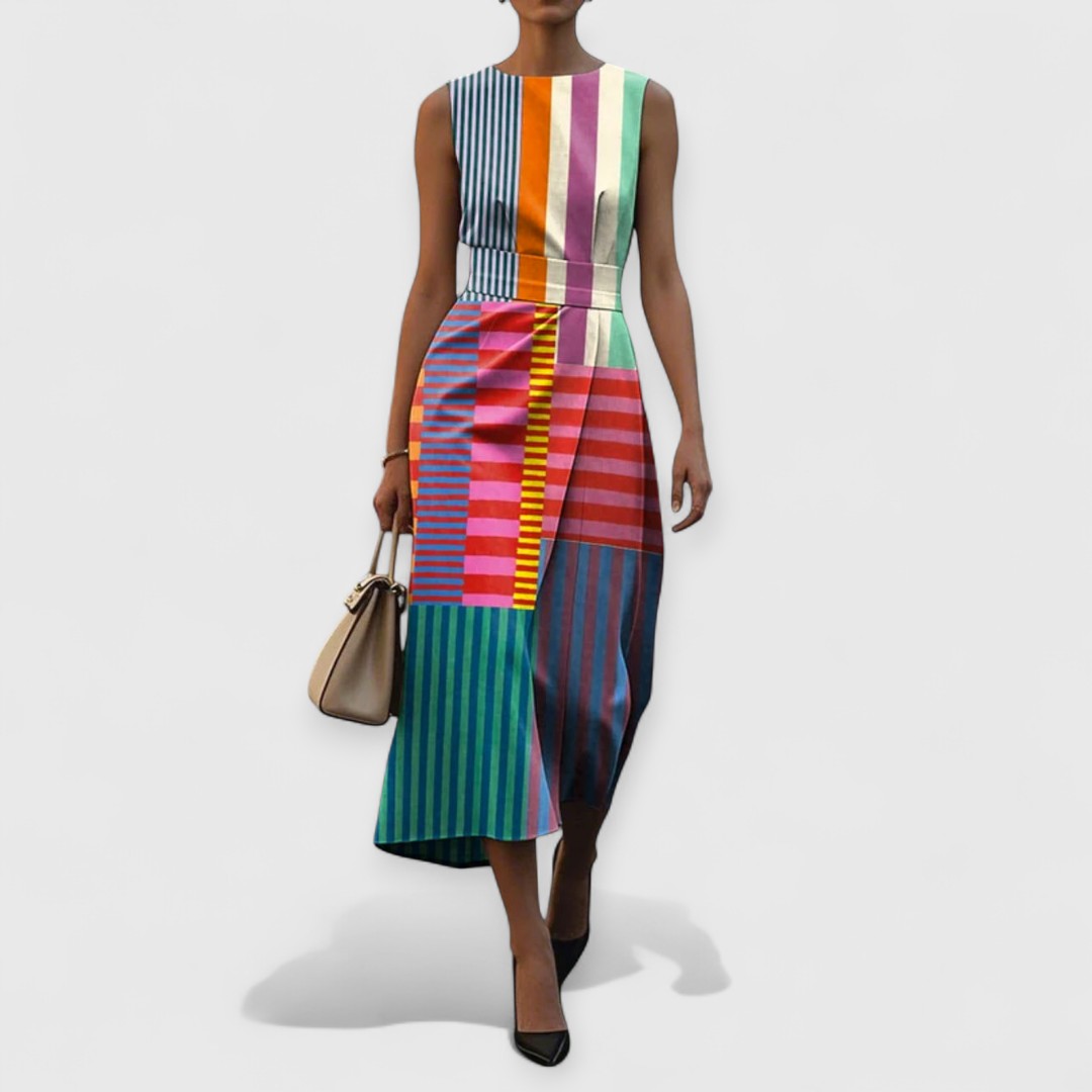 Tiffany™ - SLEEVELESS DRESS WITH PREMIUM FLORAL PATTERN