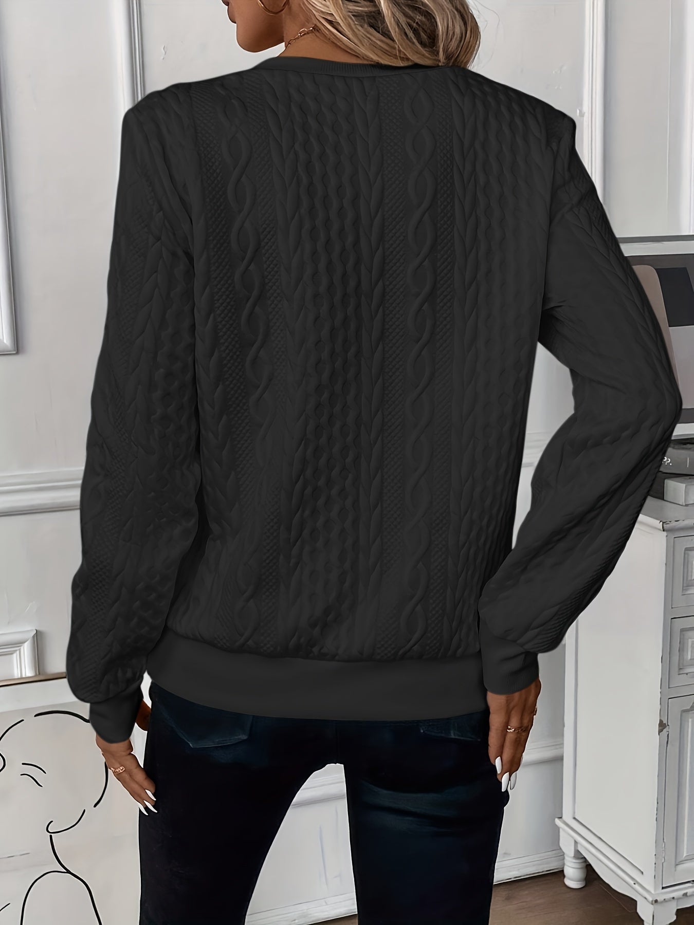 Jean - CLASSIC SWEATER WITH ZIP DETAIL