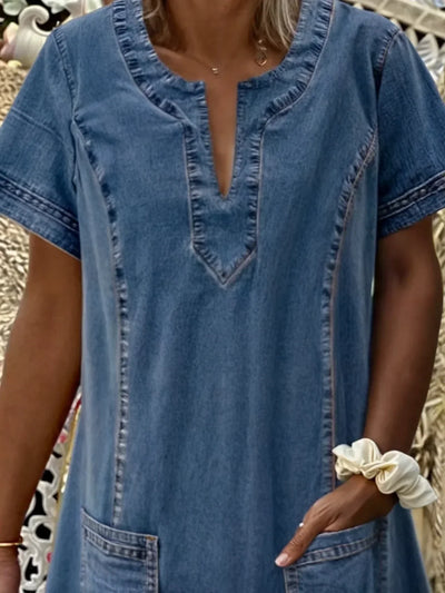 Claire Montreal™ - LIGHTWEIGHT DENIM DRESS WITH A RELAXED FIT