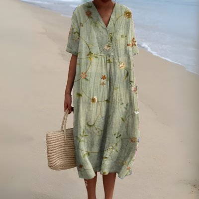 Giselle – Bloom light V-Neck Garden Dress