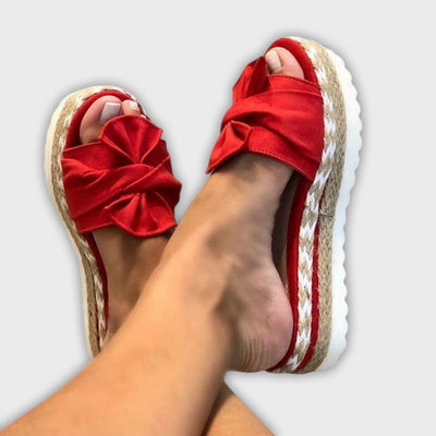 Solegenius - Bow-Embellished Orthopedic Sandals