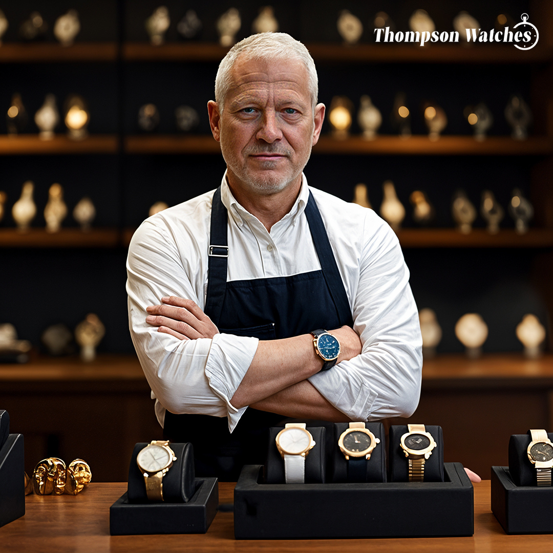 Ian | Elegant Rose Gold Quartz Watch Dean | 40mm