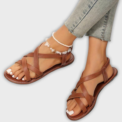 Deborah - Women's Sandals with Light Cross Straps