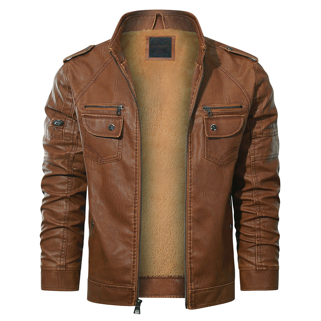 Bruno - Lined Biker Jacket