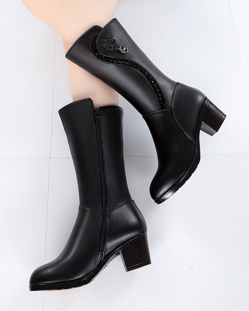 Leigh - Wool Lined Winter Boots