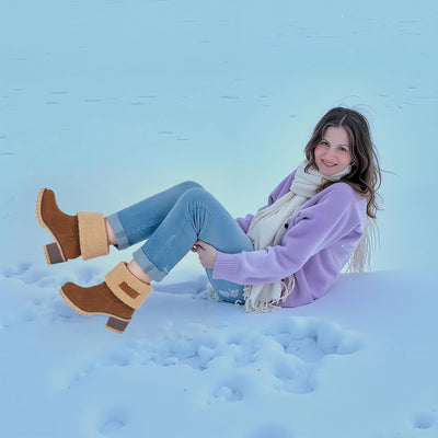 Izzy - Fur Lined Slip on Warm Boots