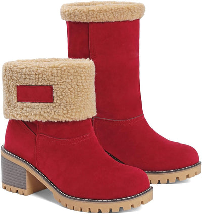 Izzy - Fur Lined Slip on Warm Boots