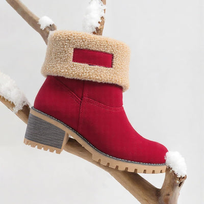 Izzy - Fur Lined Slip on Warm Boots