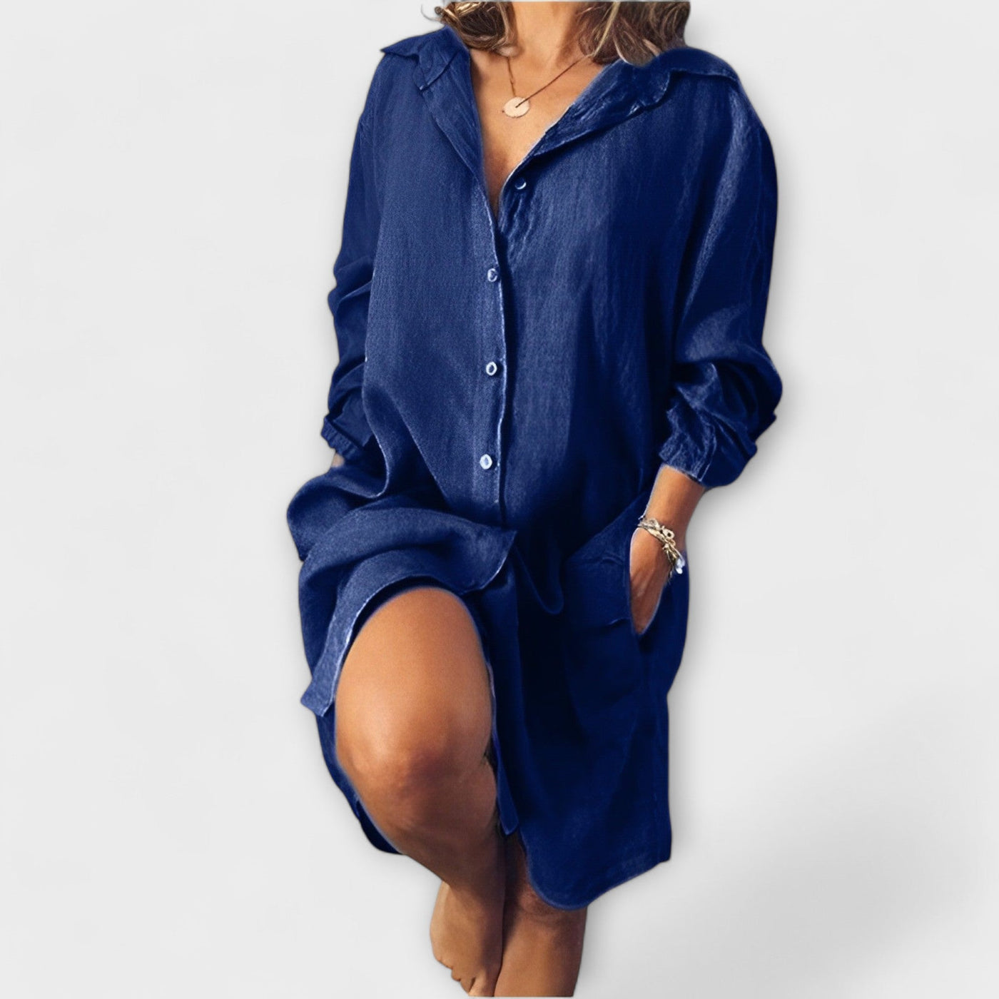 Penny - Casual linen blouse for everyday wear