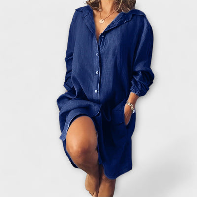 Penny - Casual linen blouse for everyday wear