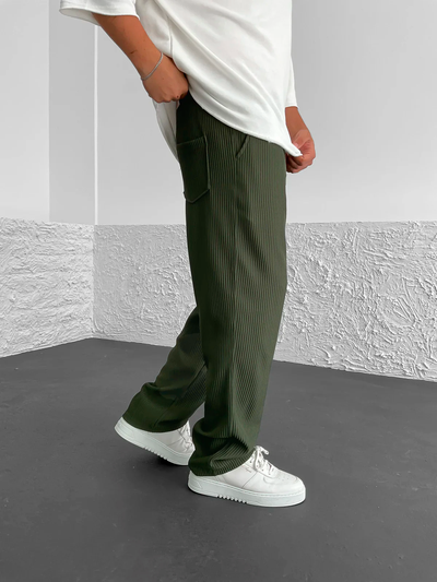 Gary - Ribbed Relaxed Fit Trousers