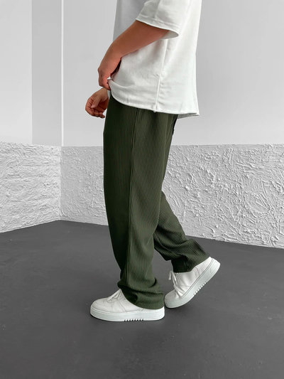Gary - Ribbed Relaxed Fit Trousers