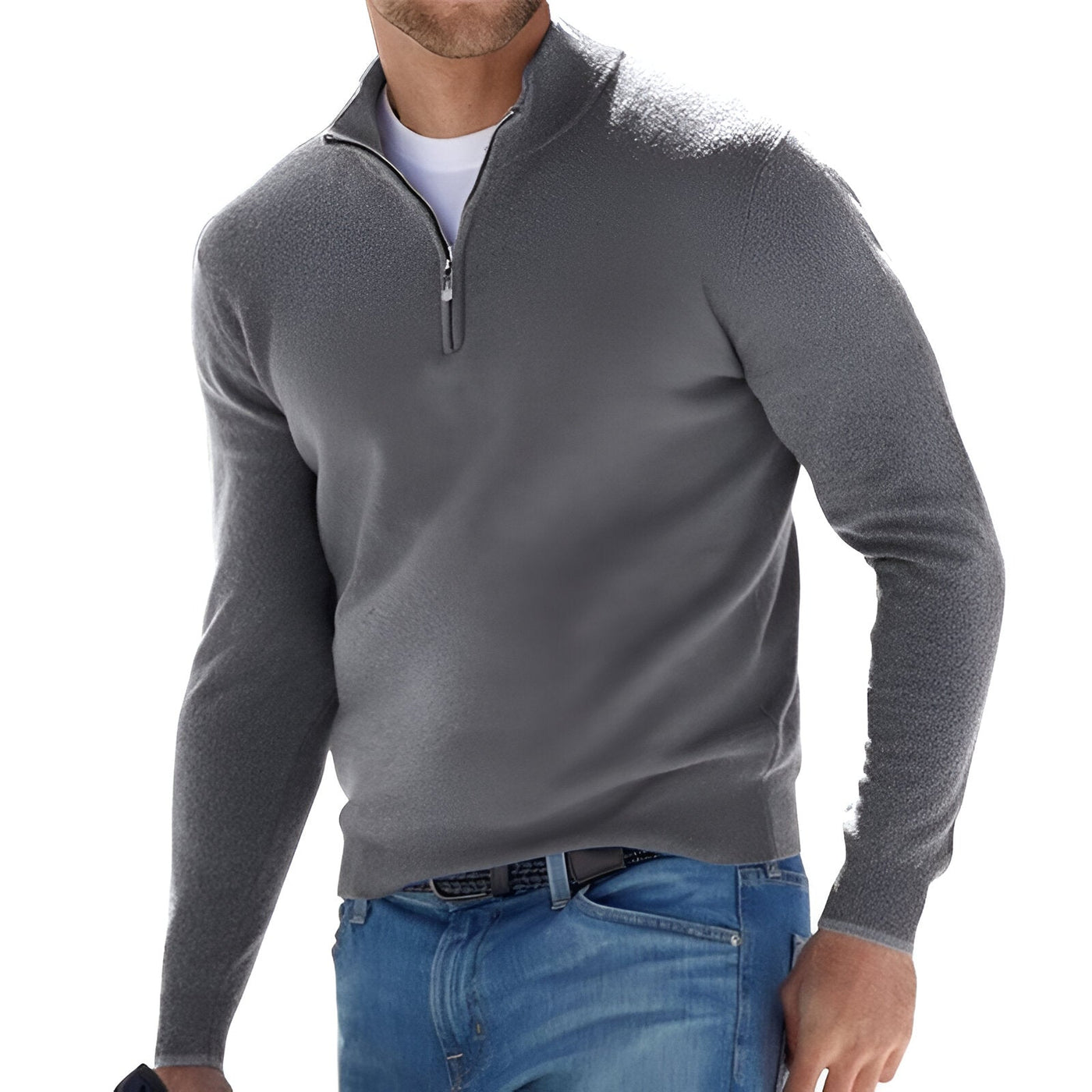 Harry - Half-zip sweater for men