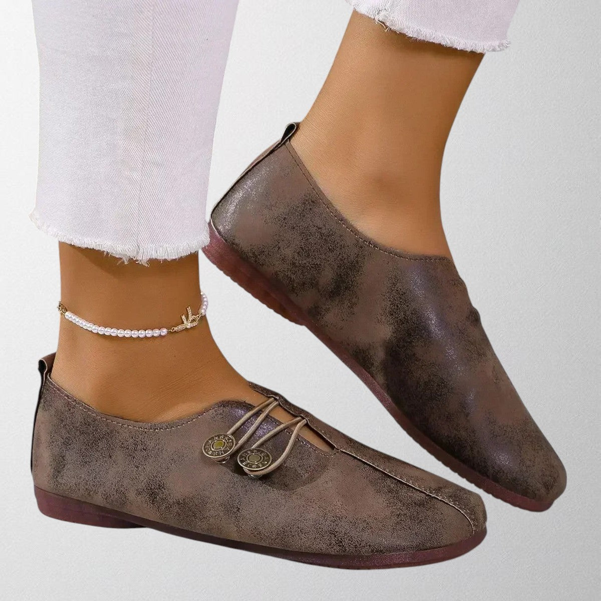 Pam - Orthopedic Loafers in Soft Suede for Women