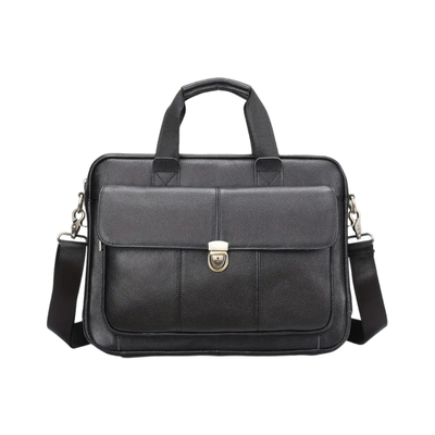 Wyatt - Heritage Leather Briefcase with Secure Lock Flap