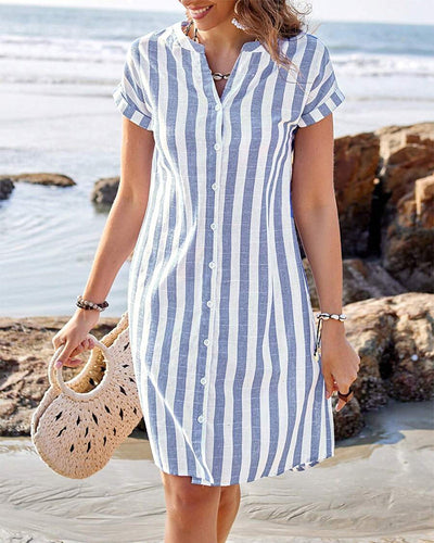 Martine™ - LIGHTWEIGHT CHECKED SUMMER DRESS