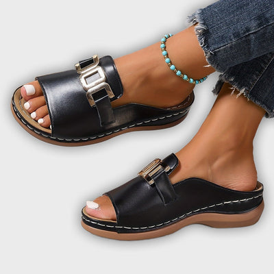 Seren - Comfy Open Toe Buckle Sandals