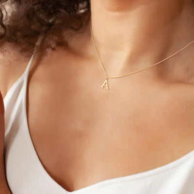 Necklace with initials from love letters