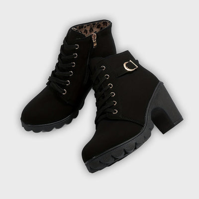 Yael - Luxe Lace-Up Pumps Boots