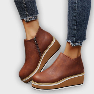 Xanthe - Trendy Women’s Wedges Ankle Boots