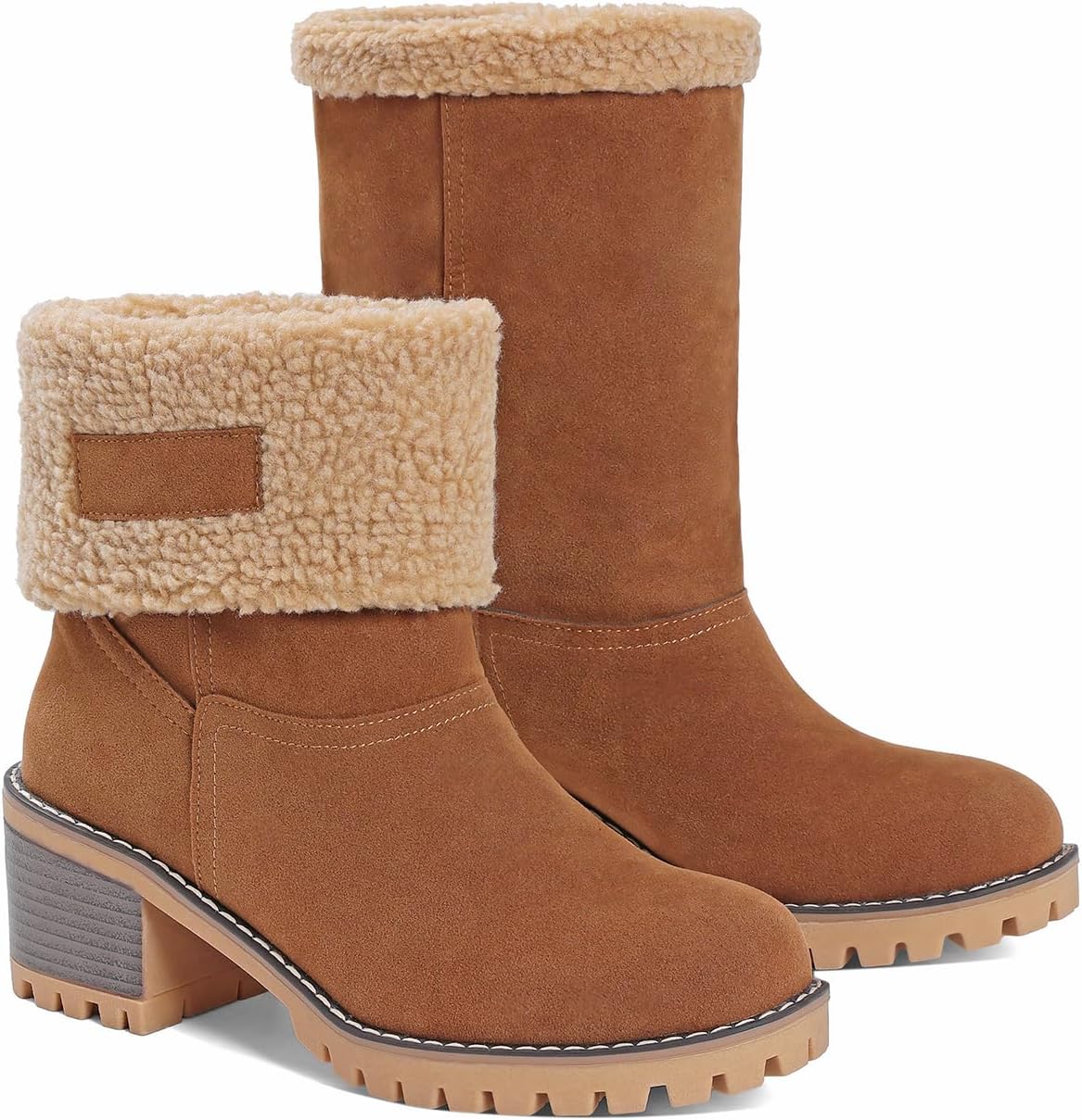 Izzy - Fur Lined Slip on Warm Boots