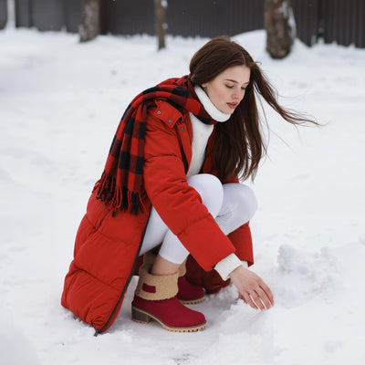 Izzy - Fur Lined Slip on Warm Boots